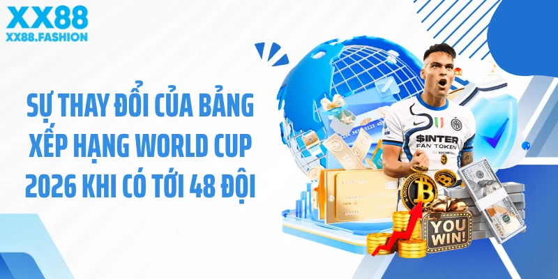Sự thay đổi của bảng xếp hạng World Cup 2026 khi có tới 48 đội